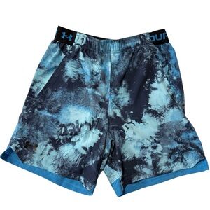 Under Armour UA Vanish Woven 6-Inch Blue Tie-Dye Men’s Shorts Size Medium